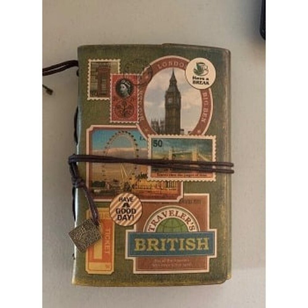New Leather Journal Notebook, Spiral Bound Traveler Notebook for Women Men